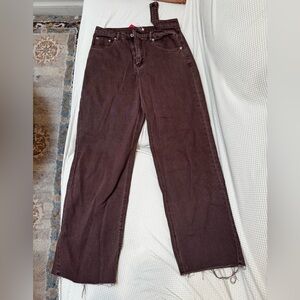 Beginning Boutique Brown Jeans US 6 NWT